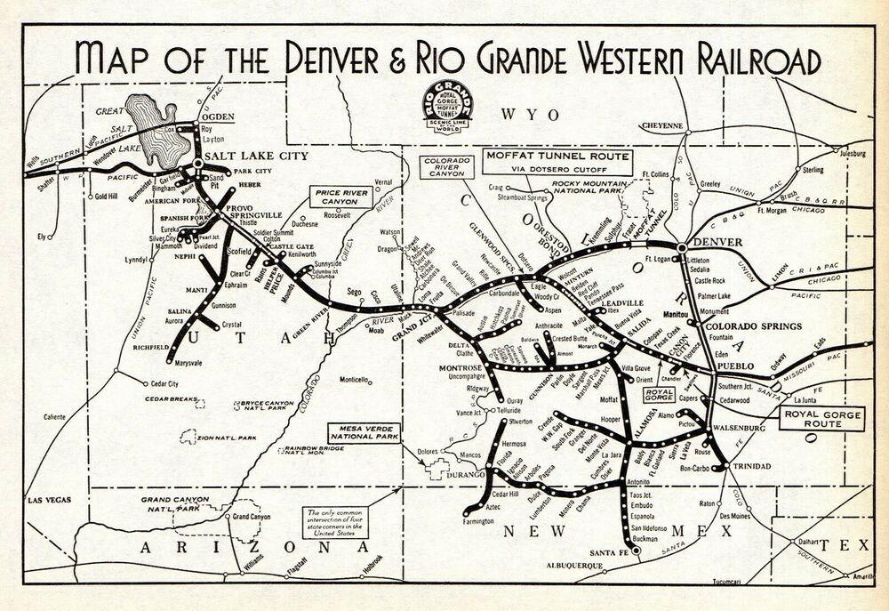 D&RGW map
