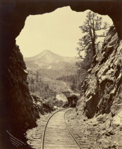 Colorado Midland: Cameron's Cone from Tunnel