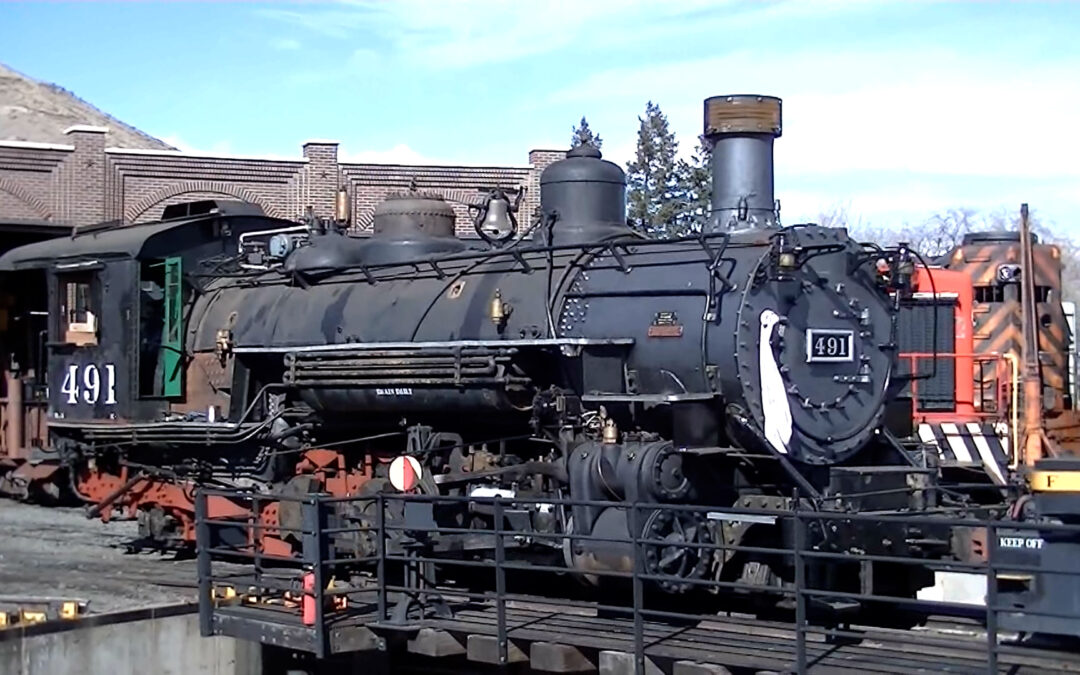 D&RGW No. 491 on the Museum turntable in 2014