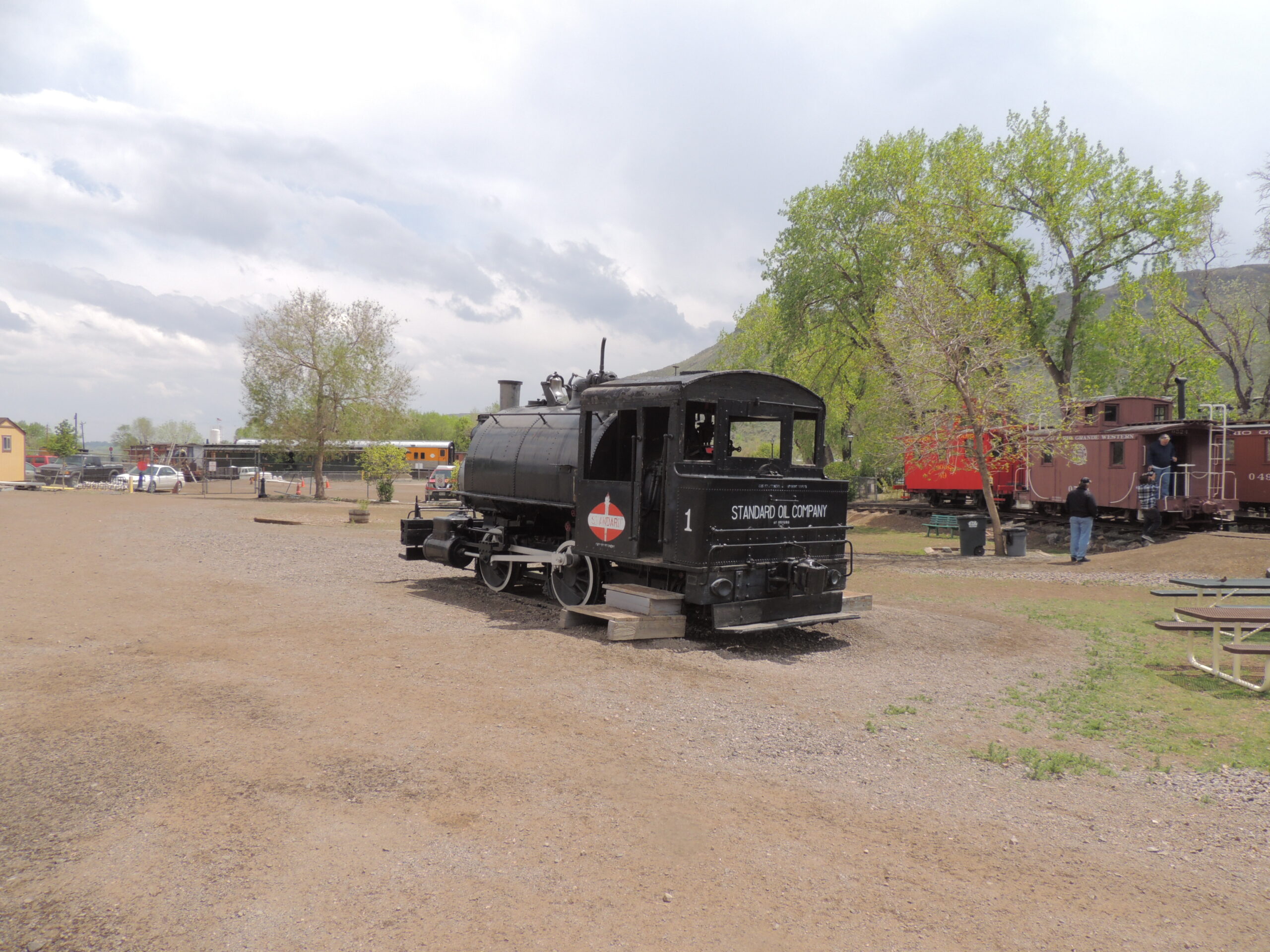 STEAM LOCOMOTIVE RETURNING TO CASPER, WYOMING